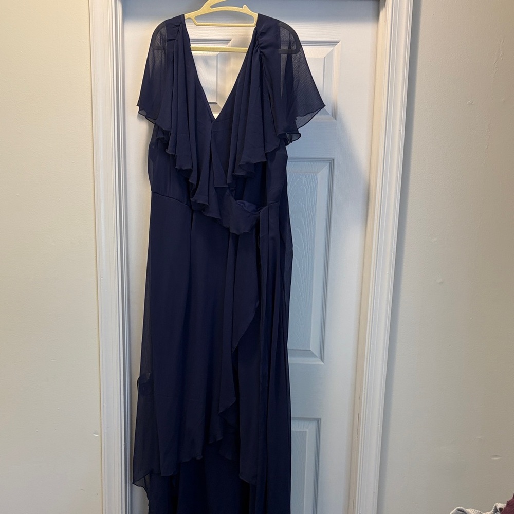 ASOS Navy High Low Dress